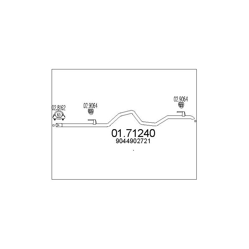 Tuyau d'échappement MTS