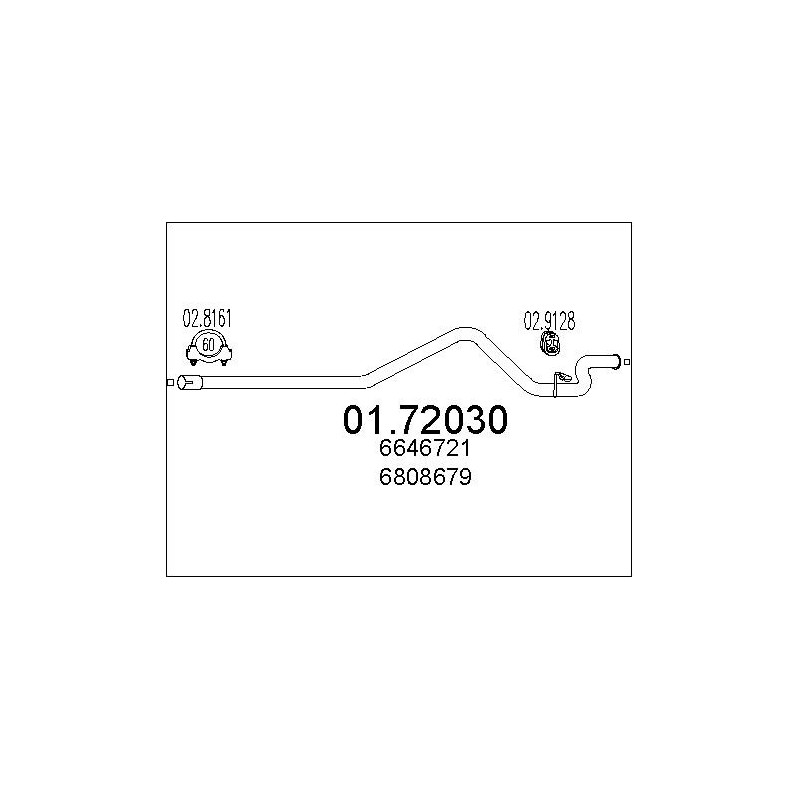 Tuyau d'échappement MTS