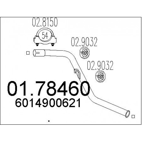 Tuyau d'échappement MTS
