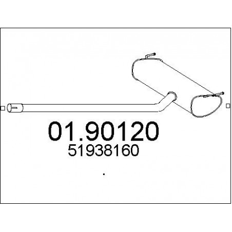Silencieux arrière MTS