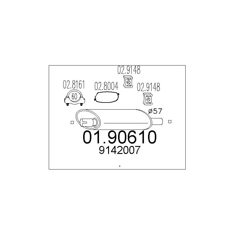Silencieux arrière MTS