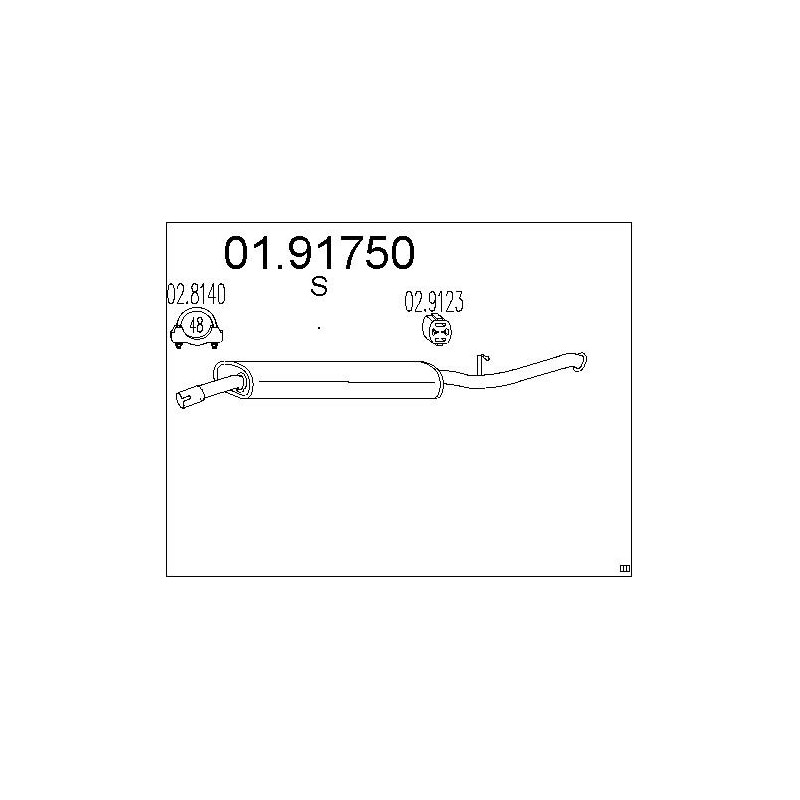 Silencieux arrière MTS