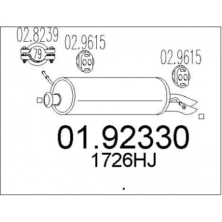 Silencieux arrière MTS