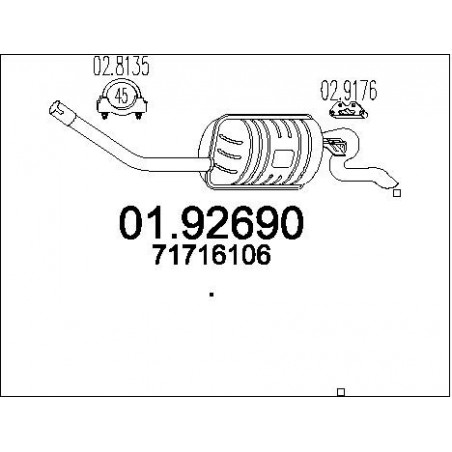 Silencieux arrière MTS