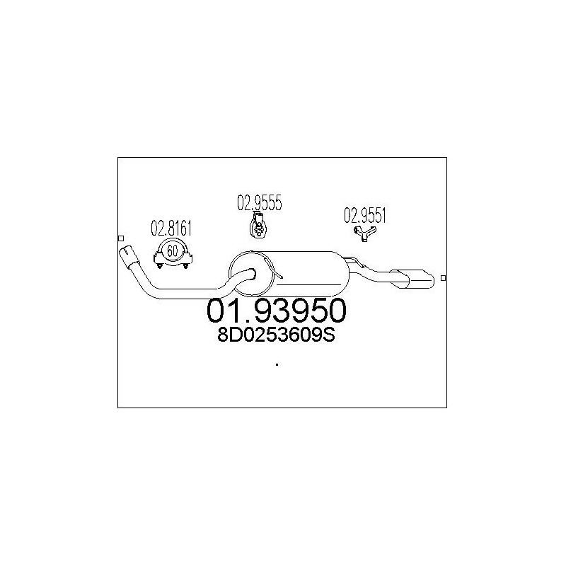 Silencieux arrière MTS