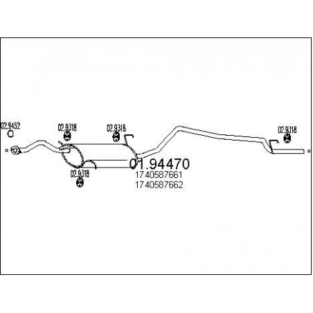 Silencieux arrière MTS