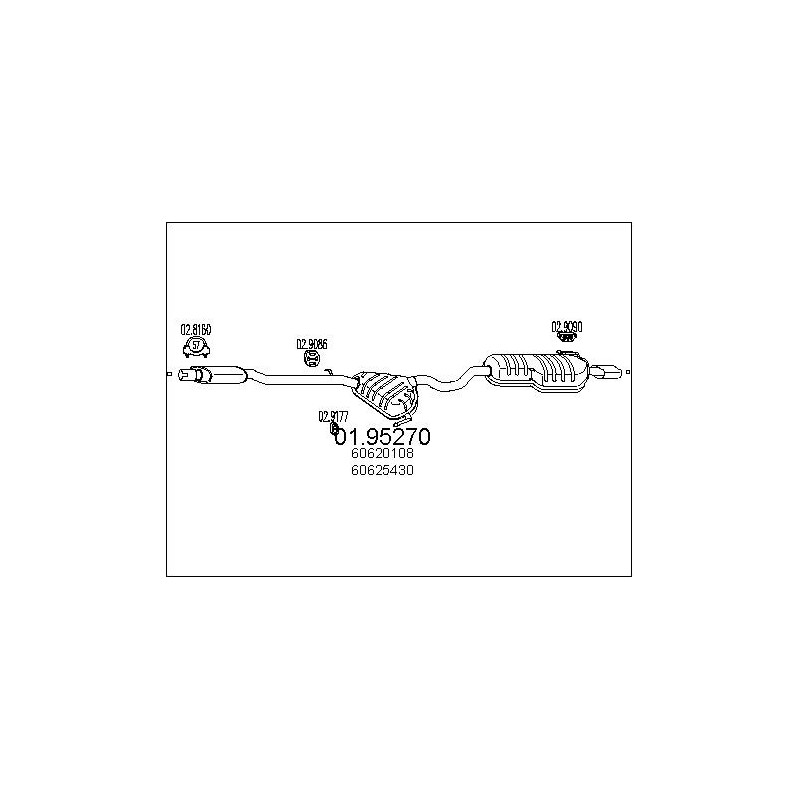 Silencieux arrière MTS