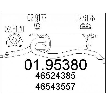 Silencieux arrière MTS