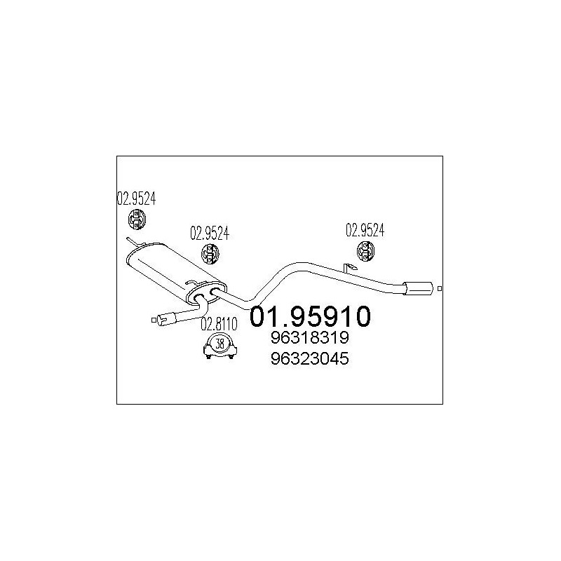 Silencieux arrière MTS