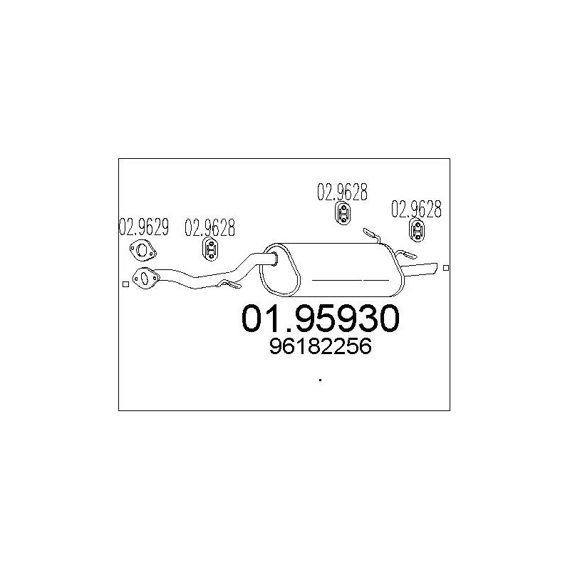 Silencieux arrière MTS