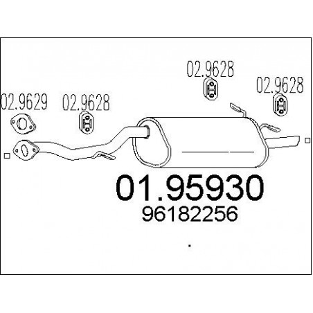 Silencieux arrière MTS