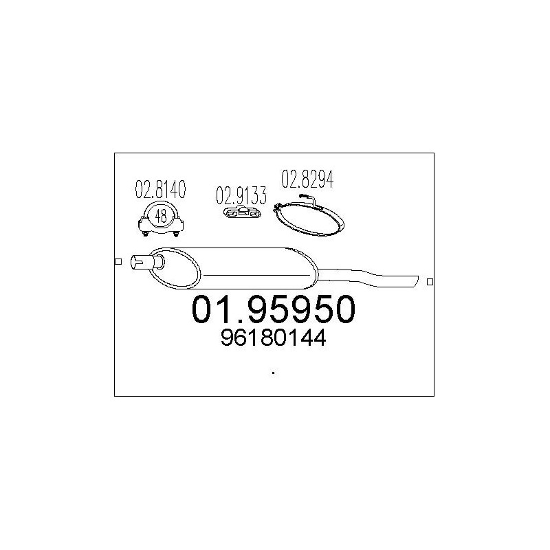 Silencieux arrière MTS