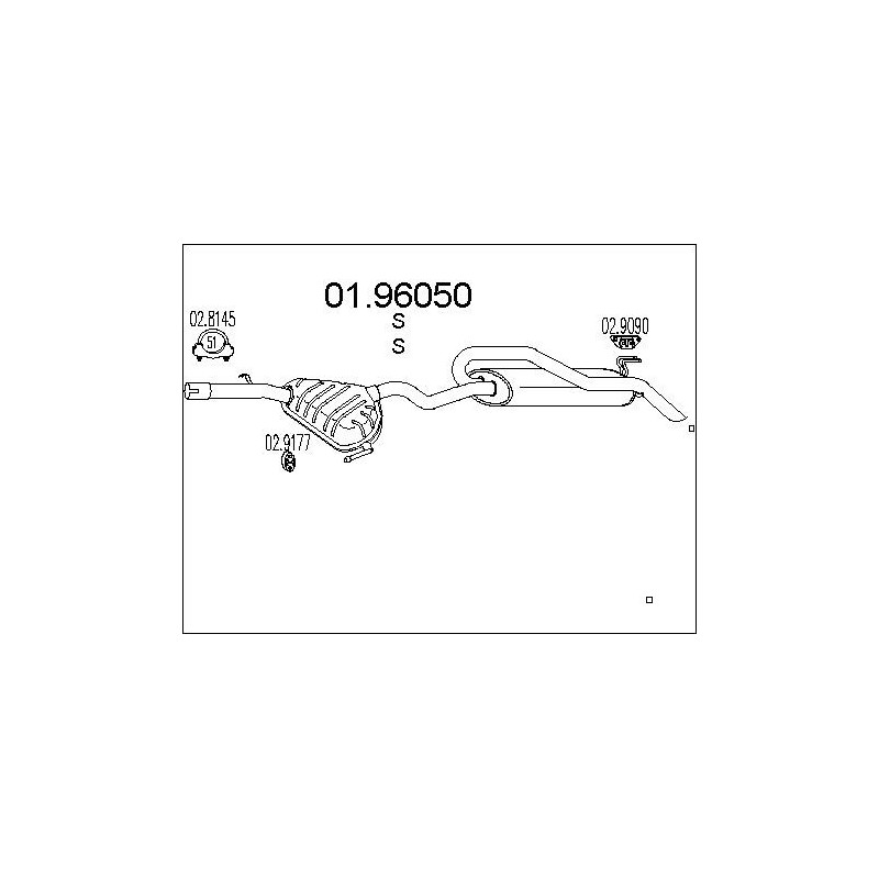 Silencieux arrière MTS