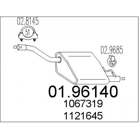 Silencieux arrière MTS