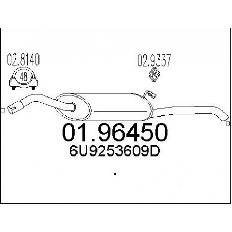 Silencieux arrière MTS