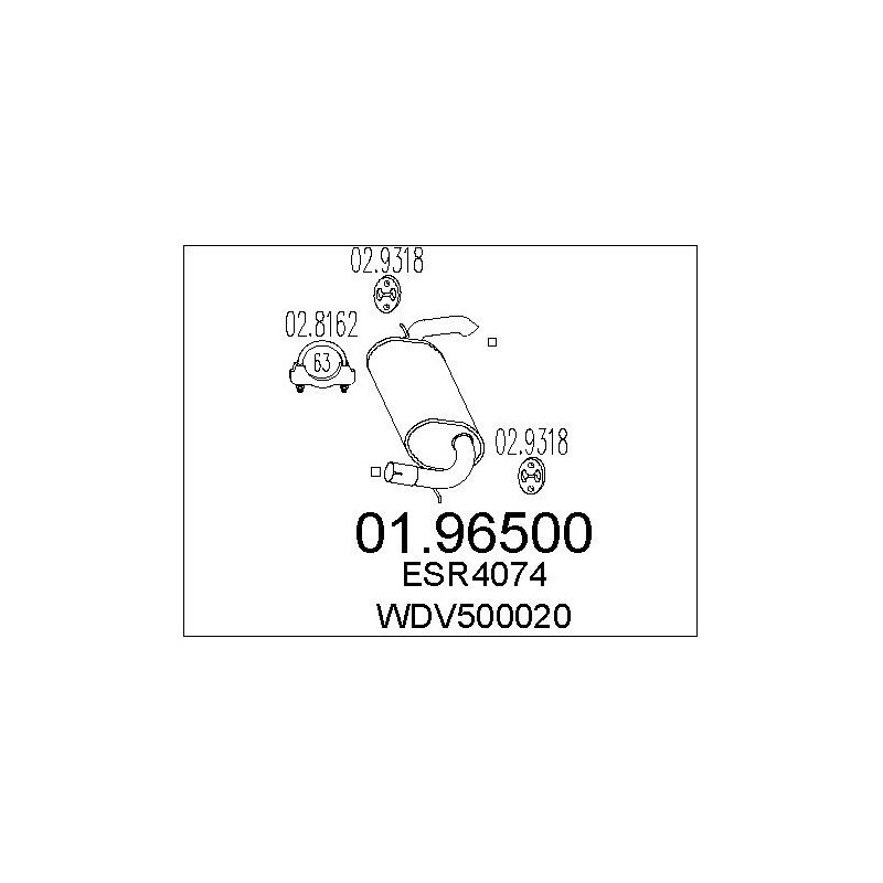 Silencieux arrière MTS