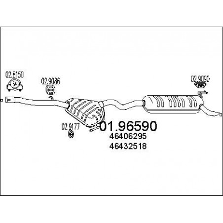 Silencieux arrière MTS