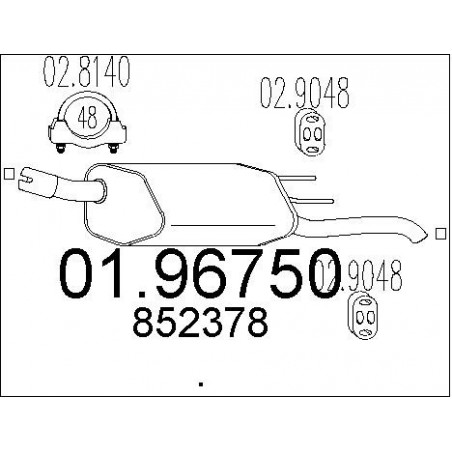 Silencieux arrière MTS