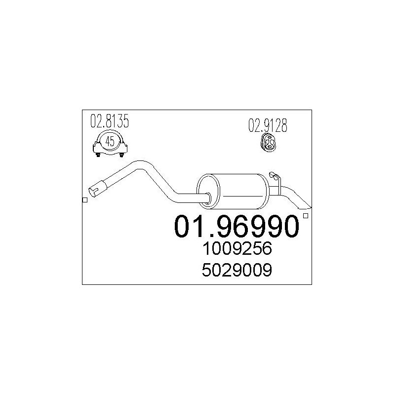 Silencieux arrière MTS