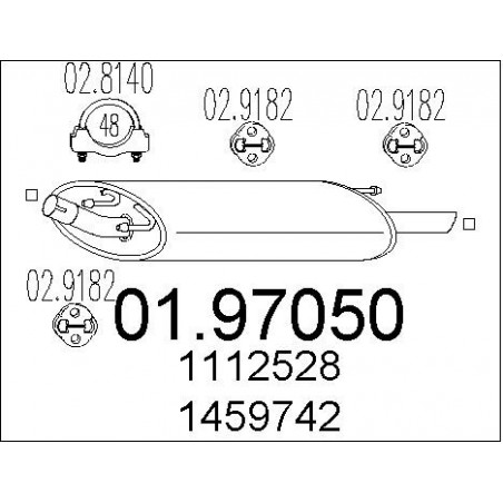 Silencieux arrière MTS