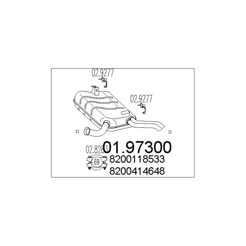 Silencieux arrière MTS