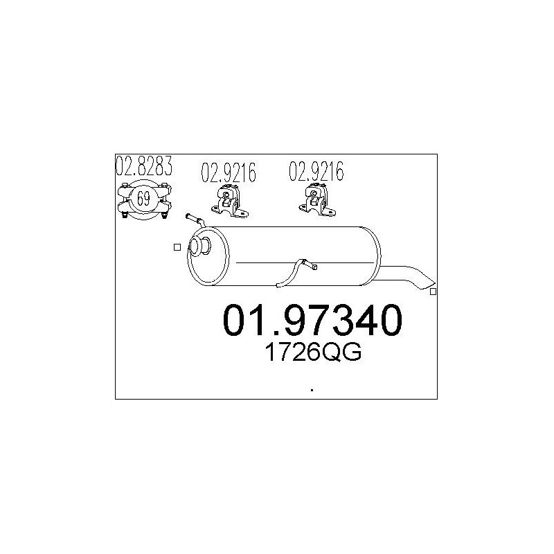 Silencieux arrière MTS