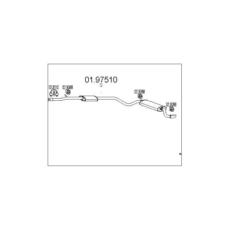 Silencieux arrière MTS