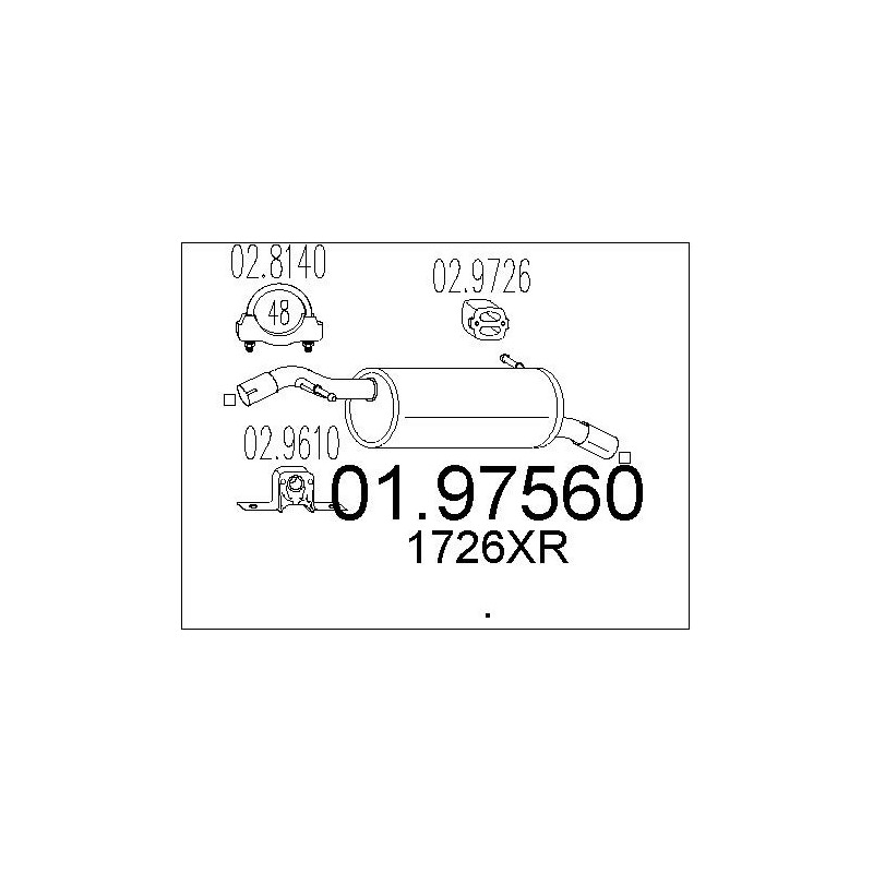 Silencieux arrière MTS