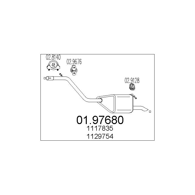 Silencieux arrière MTS