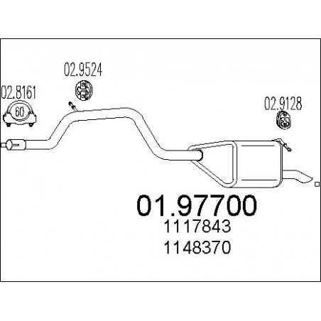 Silencieux arrière MTS