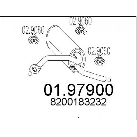 Silencieux arrière MTS