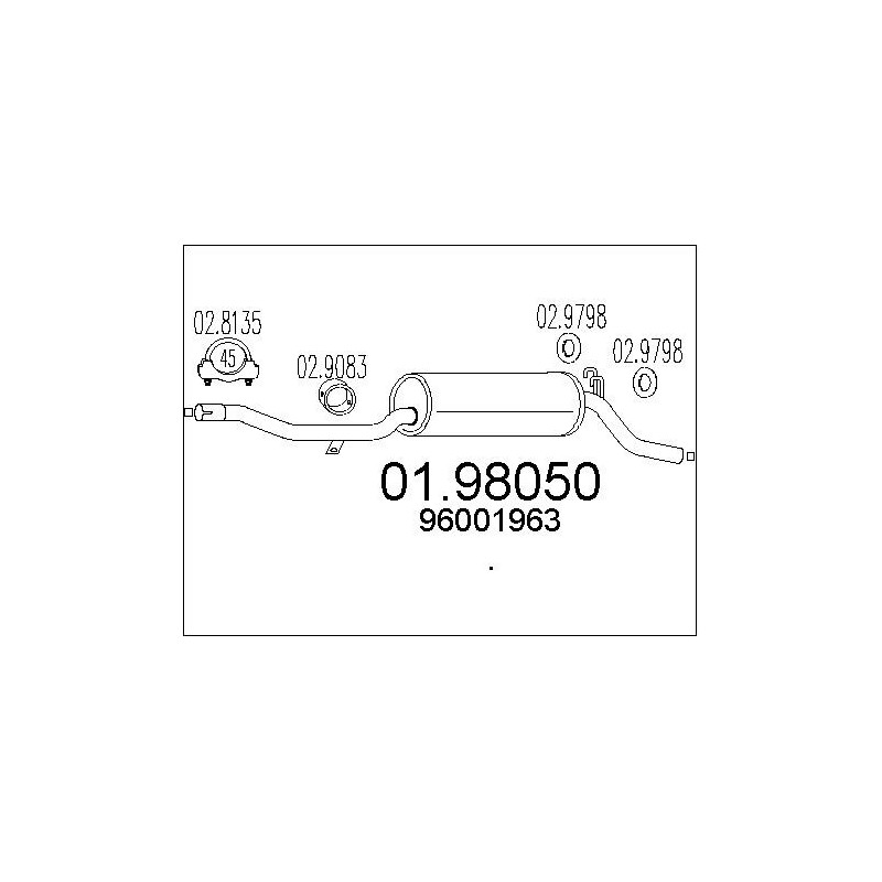 Silencieux arrière MTS