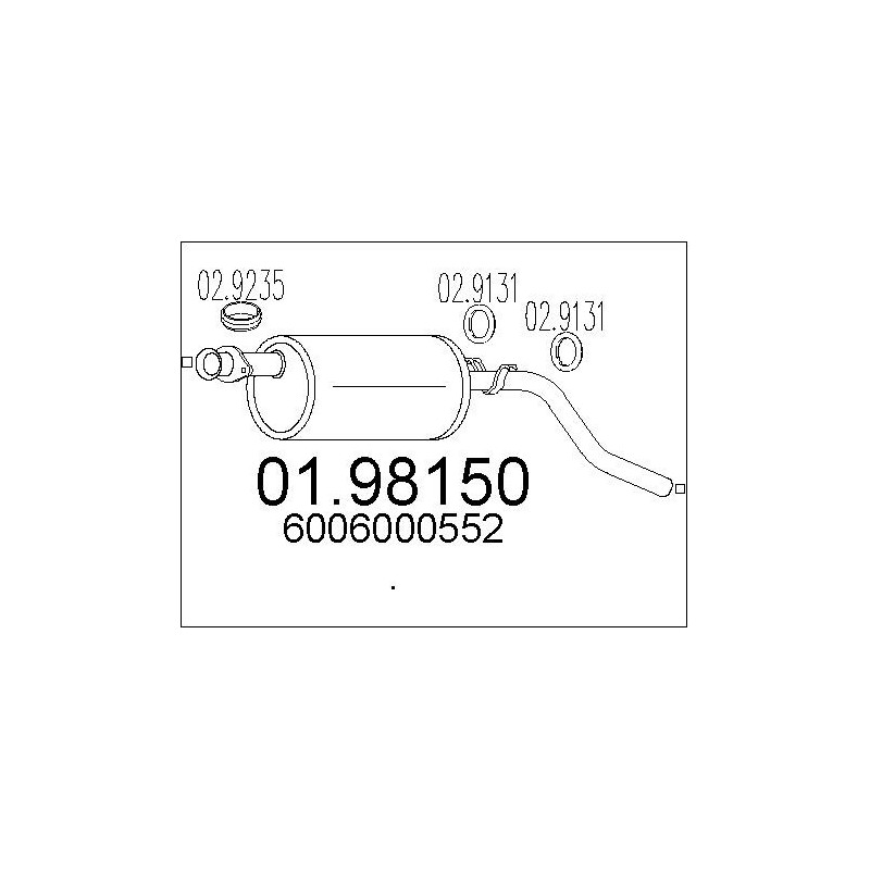 Silencieux arrière MTS