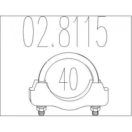 Raccord de tuyau (système d'échappement) MTS