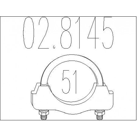 Raccord de tuyau (système d'échappement) MTS