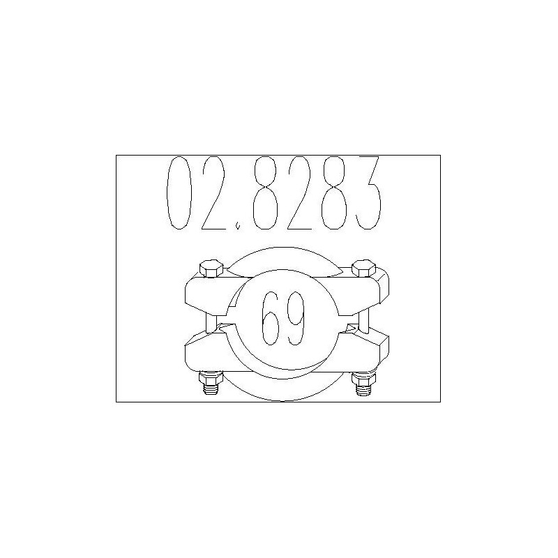 Raccord de tuyau (système d'échappement) MTS