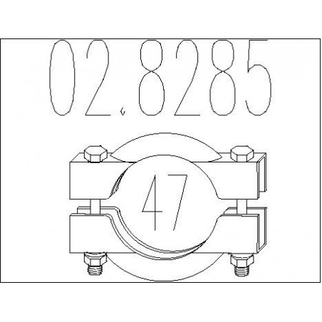 Raccord de tuyau (système d'échappement) MTS