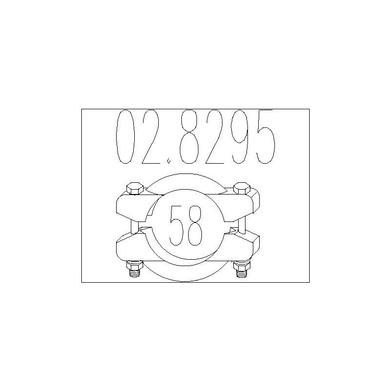 Raccord de tuyau (système d'échappement) MTS