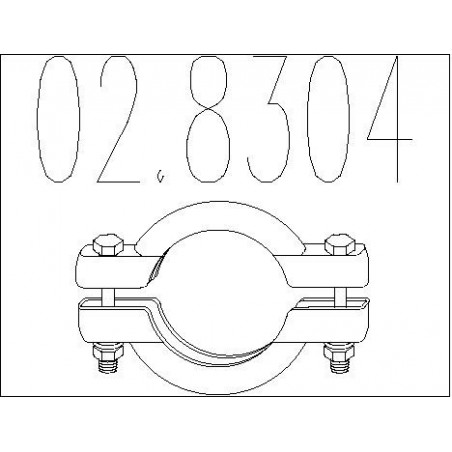 Raccord de tuyau (système d'échappement) MTS
