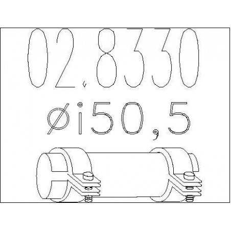 Raccord de tuyau (système d'échappement) MTS