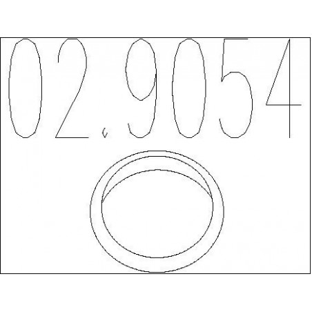 Joint d'étanchéité (tuyau d'échappement) MTS