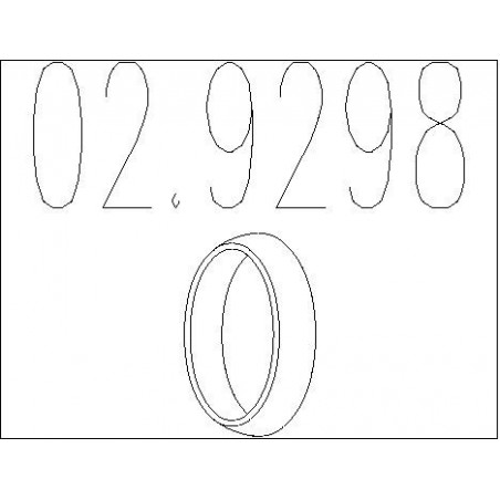 Bague d'étanchéité (tuyau d'échappement) MTS