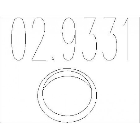 Joint d'étanchéité (tuyau d'échappement) MTS