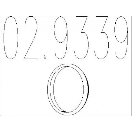 Bague d'étanchéité (tuyau d'échappement) MTS