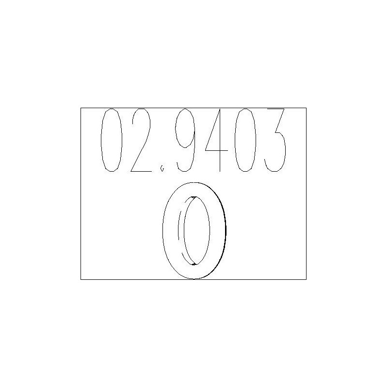 Bague d'étanchéité (tuyau d'échappement) MTS