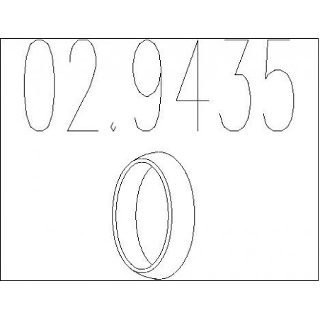 Bague d'étanchéité (tuyau d'échappement) MTS