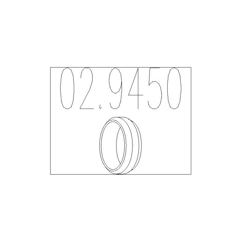 Bague d'étanchéité (tuyau d'échappement) MTS