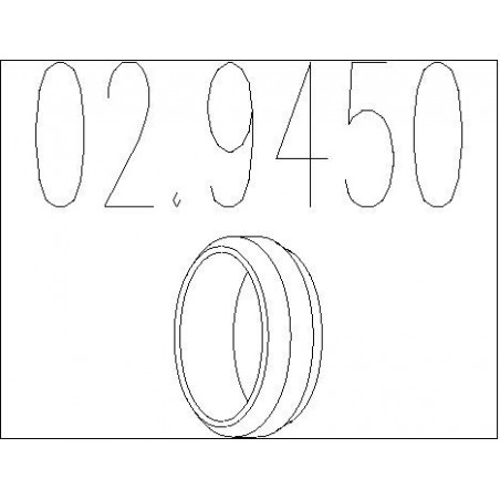 Bague d'étanchéité (tuyau d'échappement) MTS