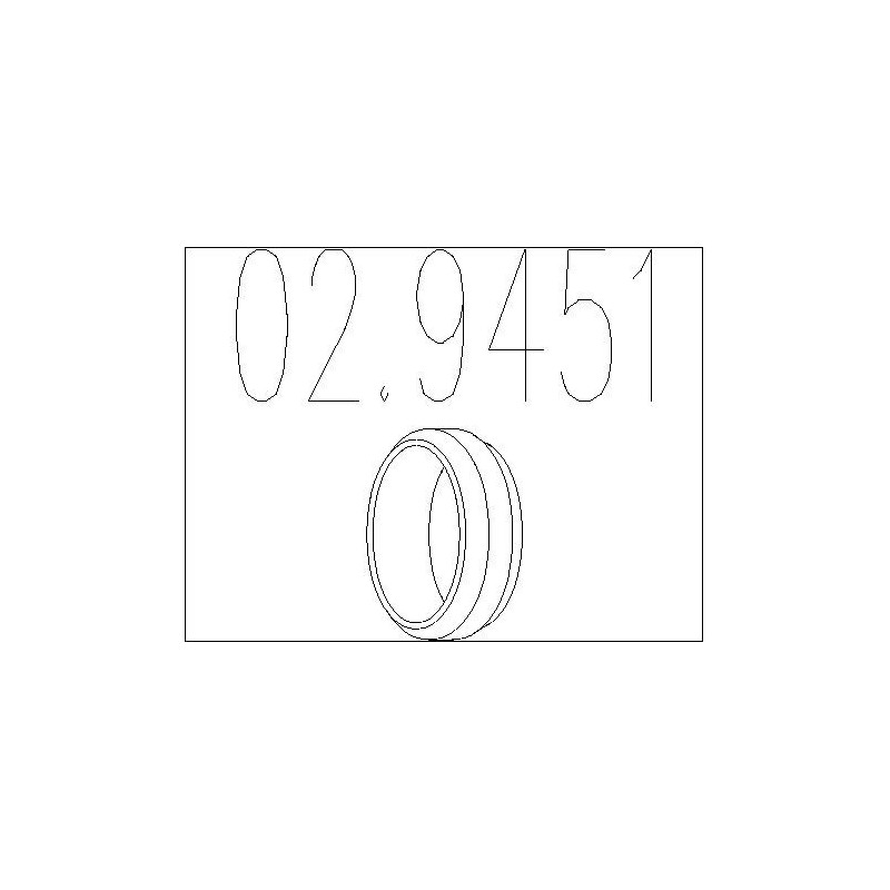 Bague d'étanchéité (tuyau d'échappement) MTS