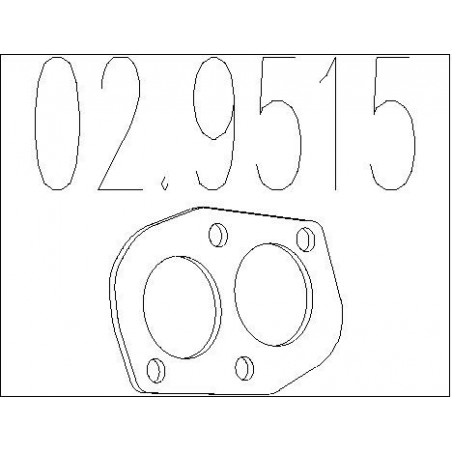 Joint d'étanchéité (tuyau d'échappement) MTS